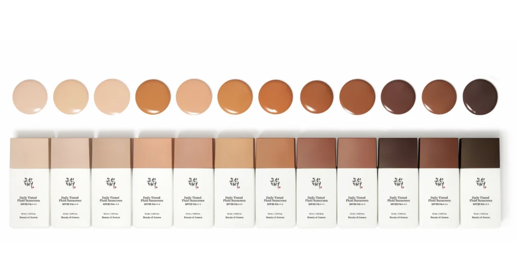 beauty of joseon sun tint fluid sunscreen