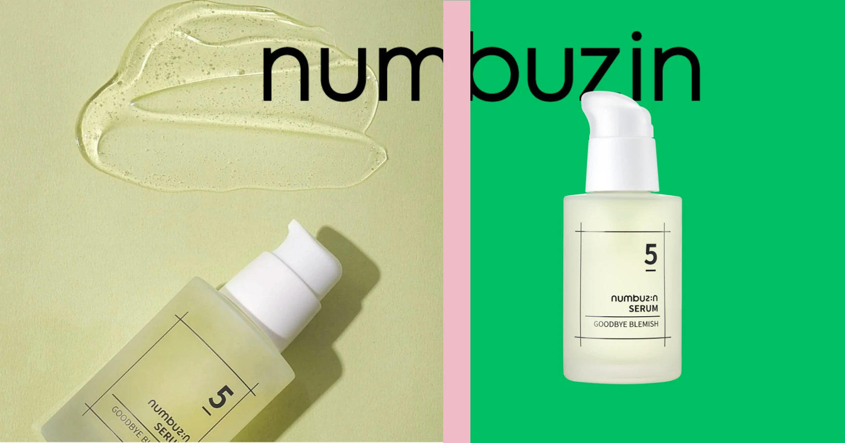 numbuzin skincare serum and creams