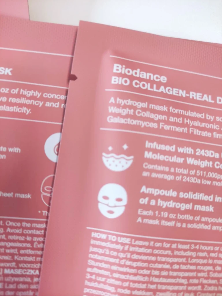 biodance bio collagen real deep mask individual seal